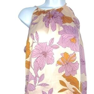 Monteau floral high neck floral tank